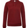 Felpa Donna Cappuccio e Tasche Laterali BCWWD25 1 Felpa Donna Cappuccio e Tasche Laterali BCWWD25 Rosso Mattone