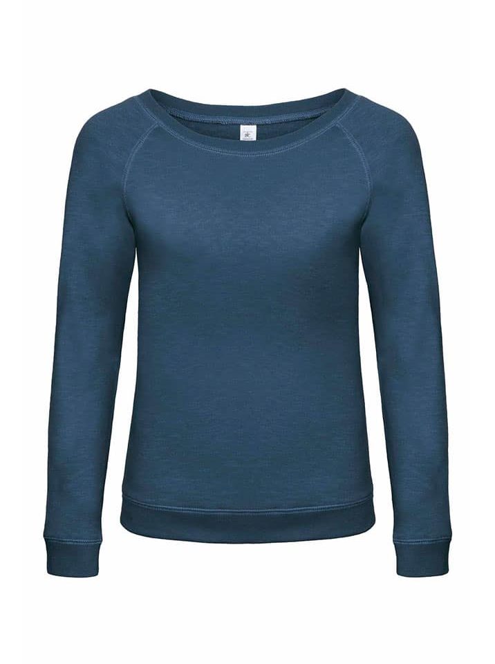 Felpa Donna Girocollo Ampio BC Collection BCWWD23 12 Felpa Donna Girocollo Ampio BC Collection BCWWD23 blu