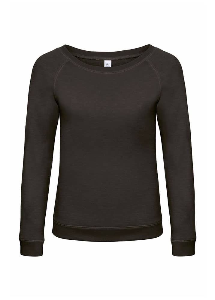Felpa Donna Girocollo Ampio BC Collection BCWWD23 6 Felpa Donna Girocollo Ampio BC Collection BCWWD23 nero
