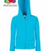 Felpa Donna Premium Cappuccio Zip Fruit of the Loom FR621180 1 Felpa-Donna-con-Cappuccio-e-Zip-Intera-Premium-FR62118