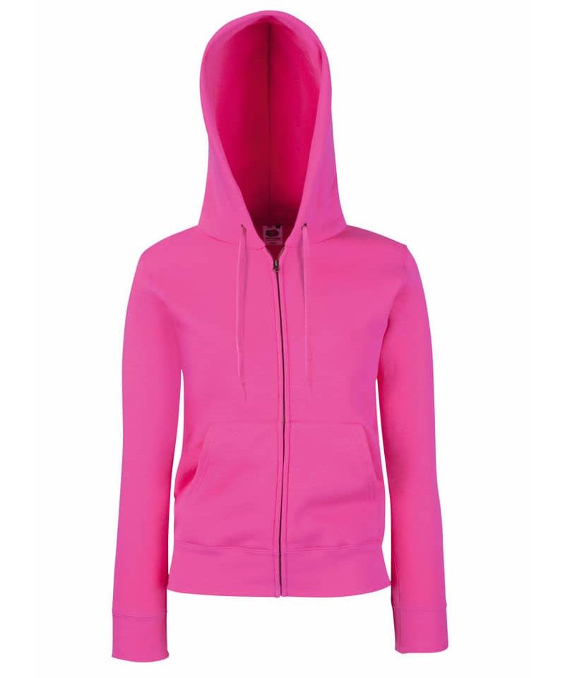 Felpa Donna Premium Cappuccio Zip Fruit of the Loom FR621180 17 Felpa Donna Premium Cappuccio Zip Fruit of the Loom FR621180 fucsia