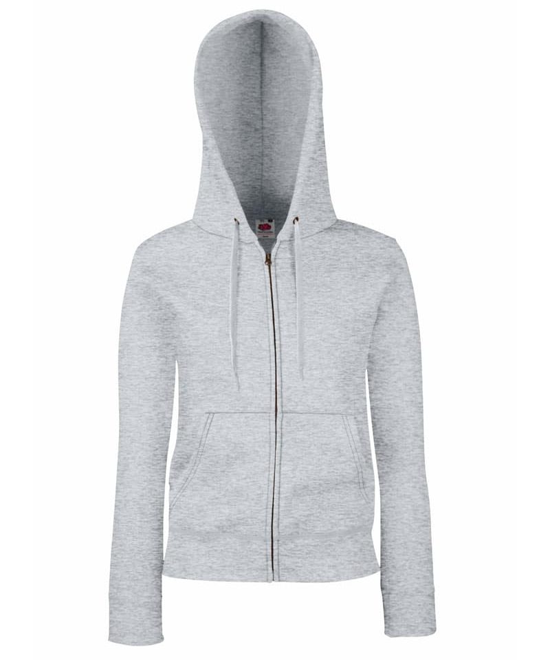 Felpa Donna Premium Cappuccio Zip Fruit of the Loom FR621180 16 Felpa Donna Premium Cappuccio Zip Fruit of the Loom FR621180 grigio