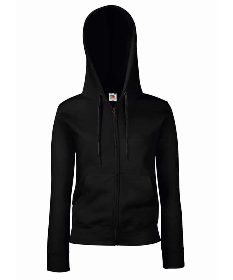 Felpa Donna Premium Cappuccio Zip Fruit of the Loom FR621180 14 Felpa Donna Premium Cappuccio Zip Fruit of the Loom FR621180 nero