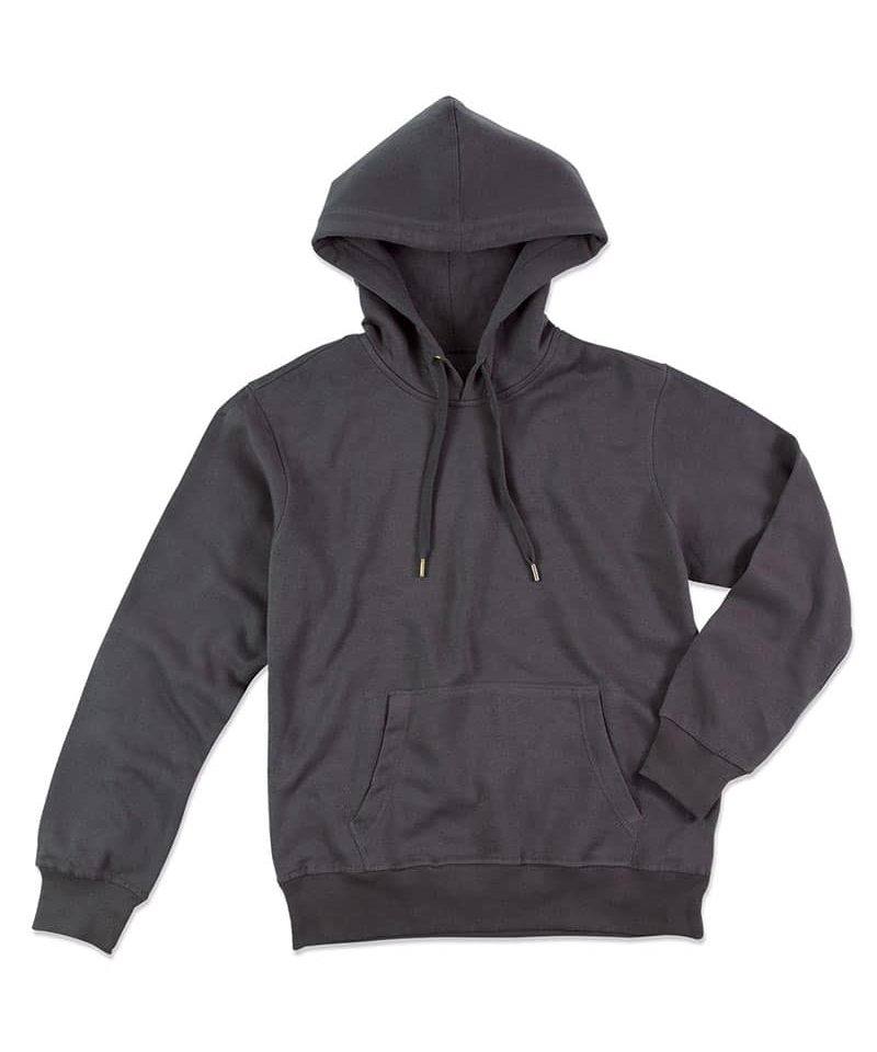 Felpa Cappuccio e Tasca a Marsupio Stedman ST5600 Grigio Grafite