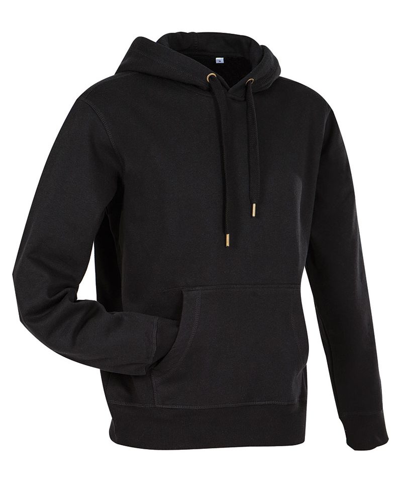 Felpa Cappuccio e Tasca a Marsupio Stedman ST5600 Nero