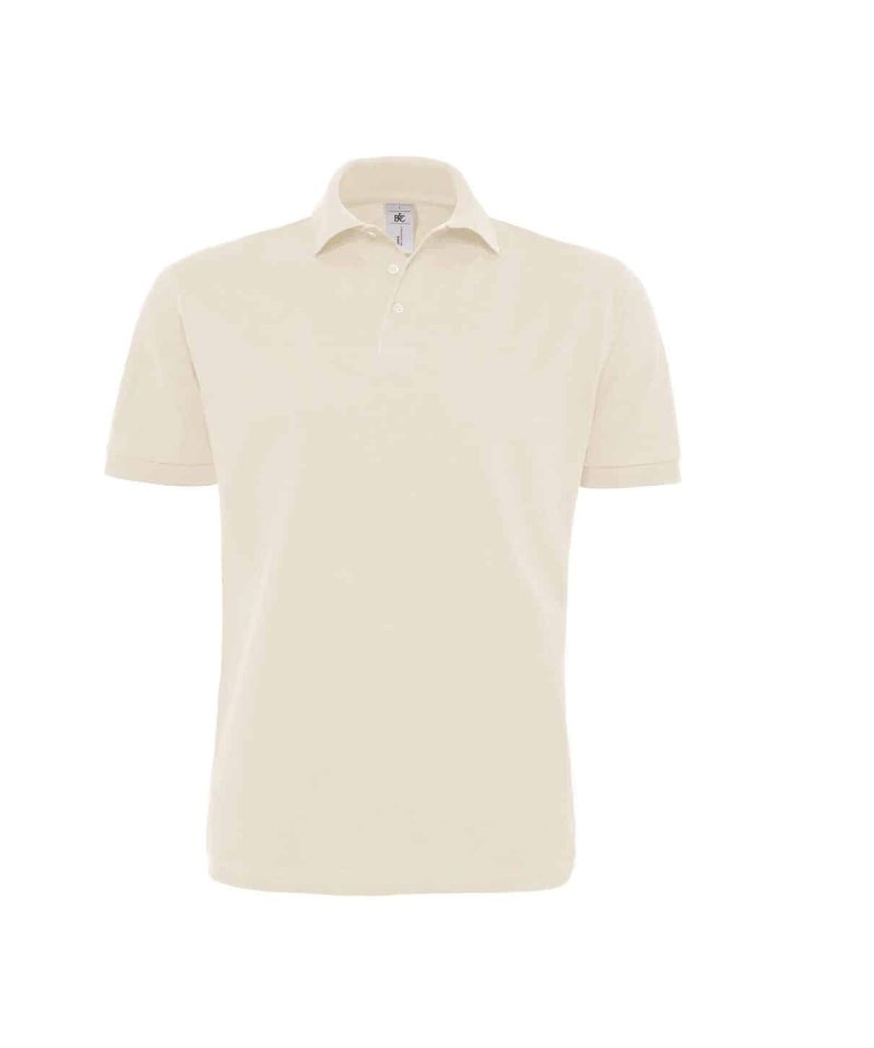 Polo Uomo Manica Corta in Piquè fine B&C BCPU422 sabbia