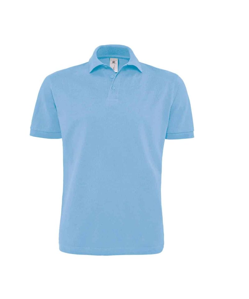 Polo Uomo Manica Corta BC Collection BCPU422 28 Polo Uomo Manica Corta in Piquè fine B&C BCPU422 azzurro