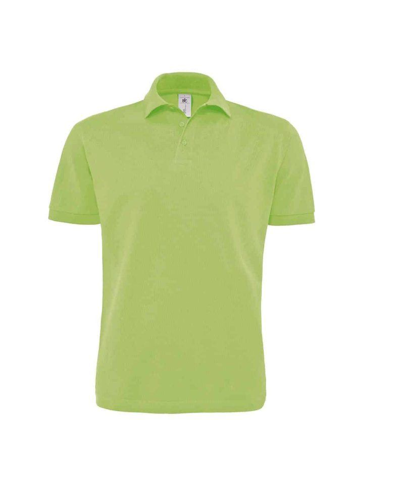 Polo Uomo Manica Corta in Piquè fine B&C BCPU422 verde lime