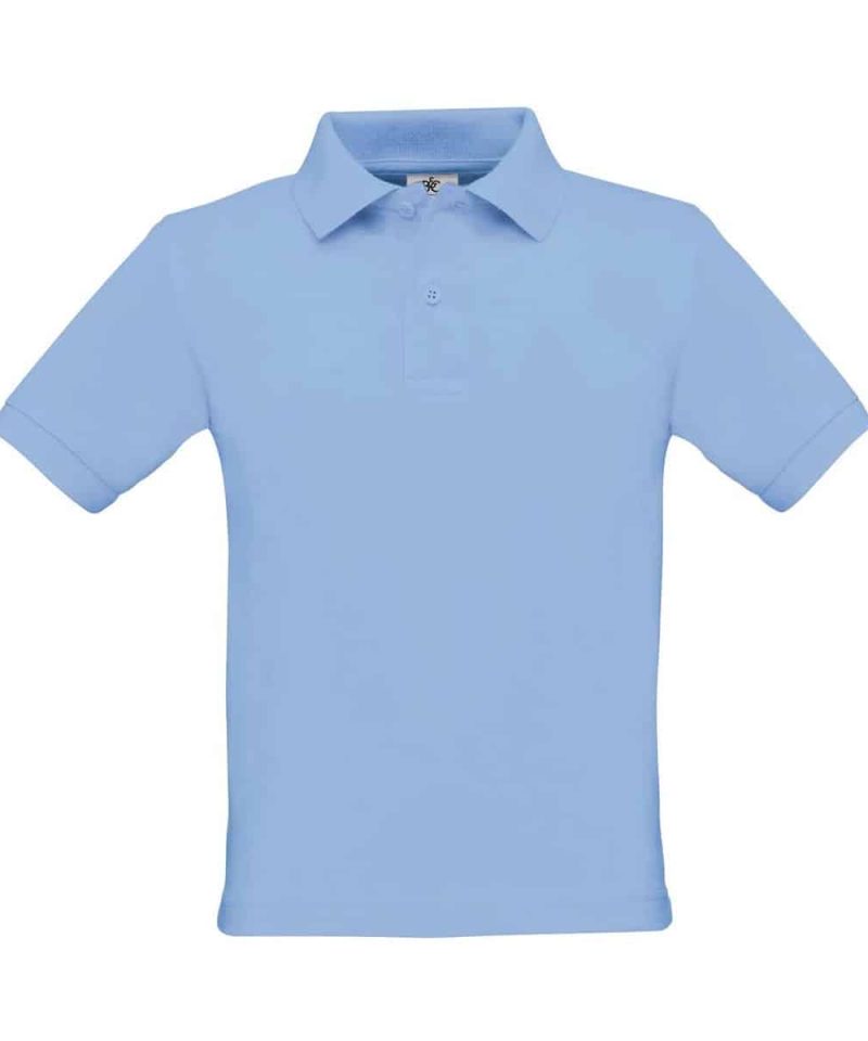 Polo Bambino Manica Corta Safran BCPK486 azzurro cielo