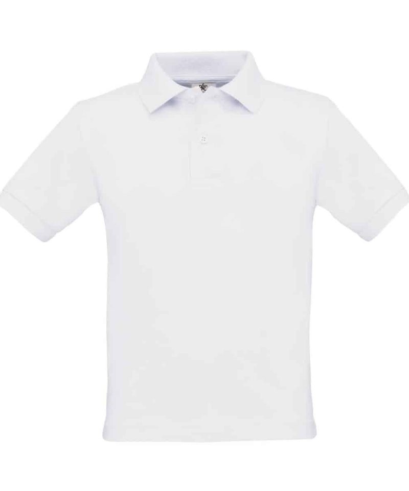 Polo Bambino Manica Corta Safran BCPK486 bianco