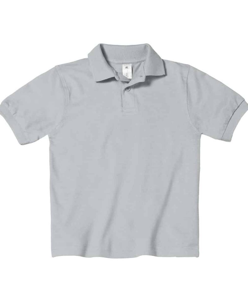 Polo Bambino Manica Corta Safran B&C Collection BCPK486 31 Polo Bambino Manica Corta Safran BCPK486 grigio