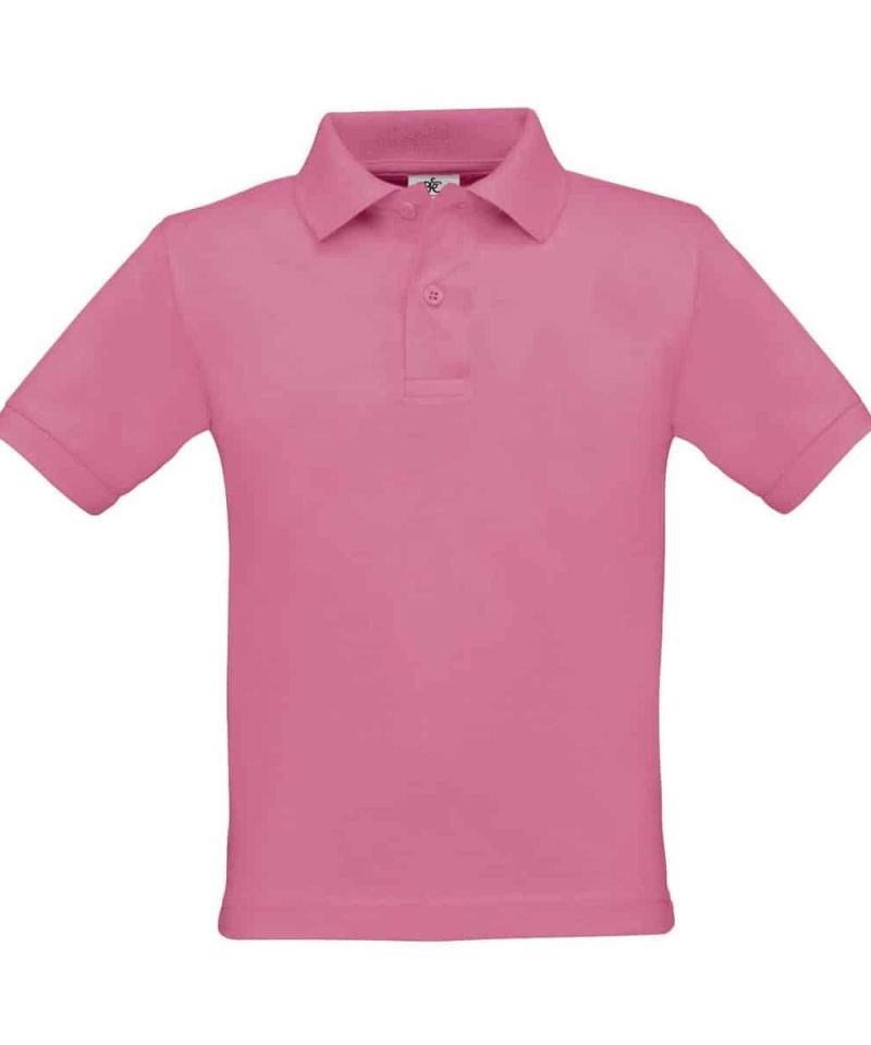 Polo Bambino Manica Corta Safran B&C Collection BCPK486 29 Polo Bambino Manica Corta Safran BCPK486 rosa intenso
