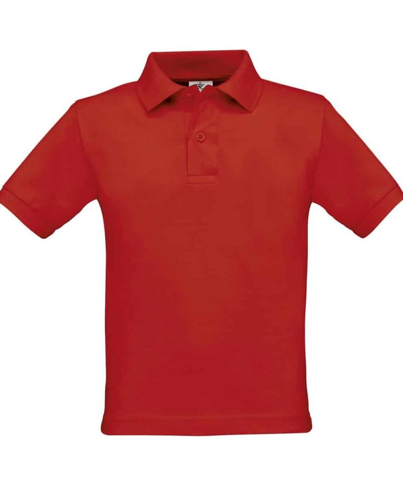 Polo Bambino Manica Corta Safran B&C Collection BCPK486 33 Polo Bambino Manica Corta Safran BCPK486 rosso