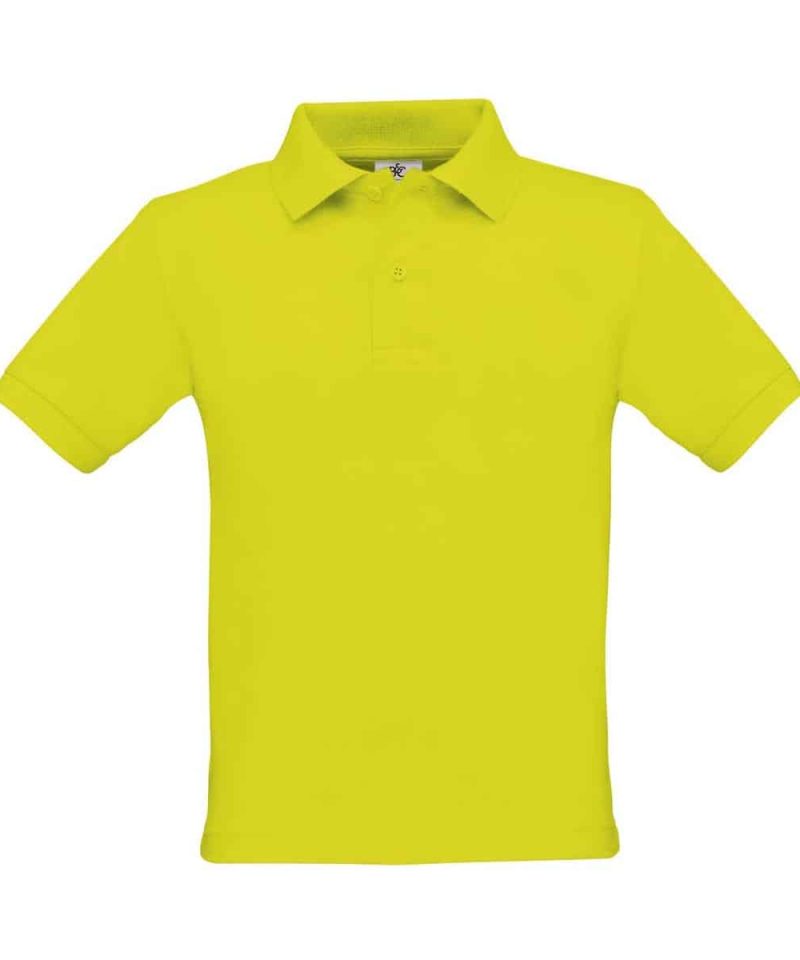 Polo Bambino Manica Corta Safran BCPK486 verde acido