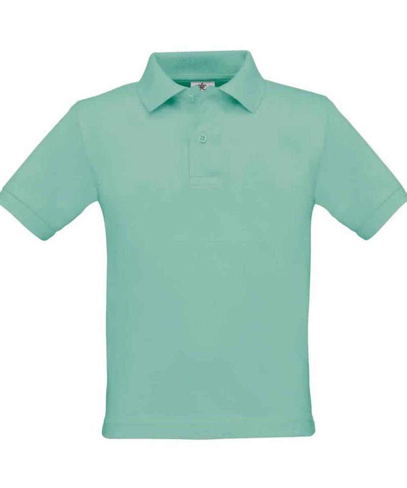 Polo Bambino Manica Corta Safran BCPK486 verde acqua