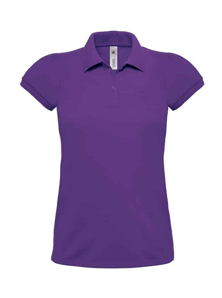 Polo Donna Manica Corta Arricciata BCPW460 15 Polo Donna Manica Corta Arricciata BCPW460 Viola-Porpora
