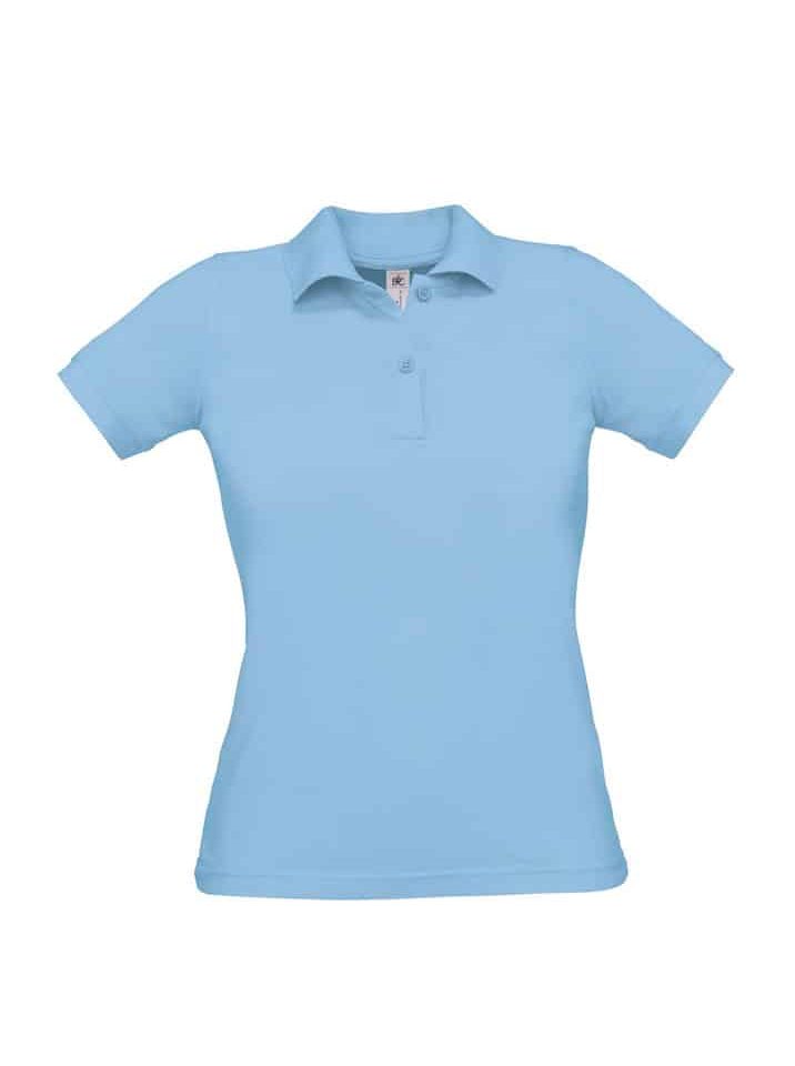 Polo Donna Manica Corta Safran Pure BC Collection BCPW455 34 Polo Donna Manica Corta Safran Pure BC Collection BCPW455 azzurro
