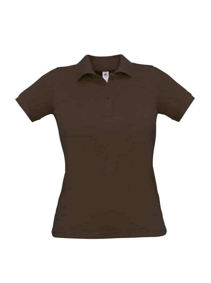 Polo Donna Manica Corta Safran Pure BC Collection BCPW455 40 Polo Donna Manica Corta Safran Pure BC Collection BCPW455 Marrone