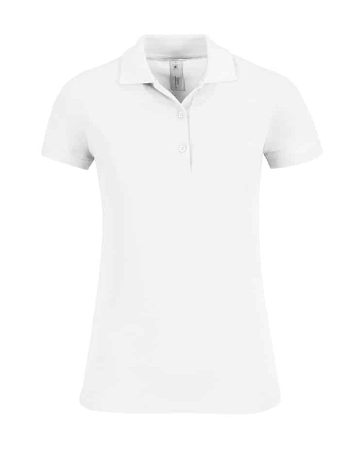 Polo Donna Longer Safran B&C Collection BCPW457 24 Polo Donna Longer Safran B&C Collection BCPW457 Bianco