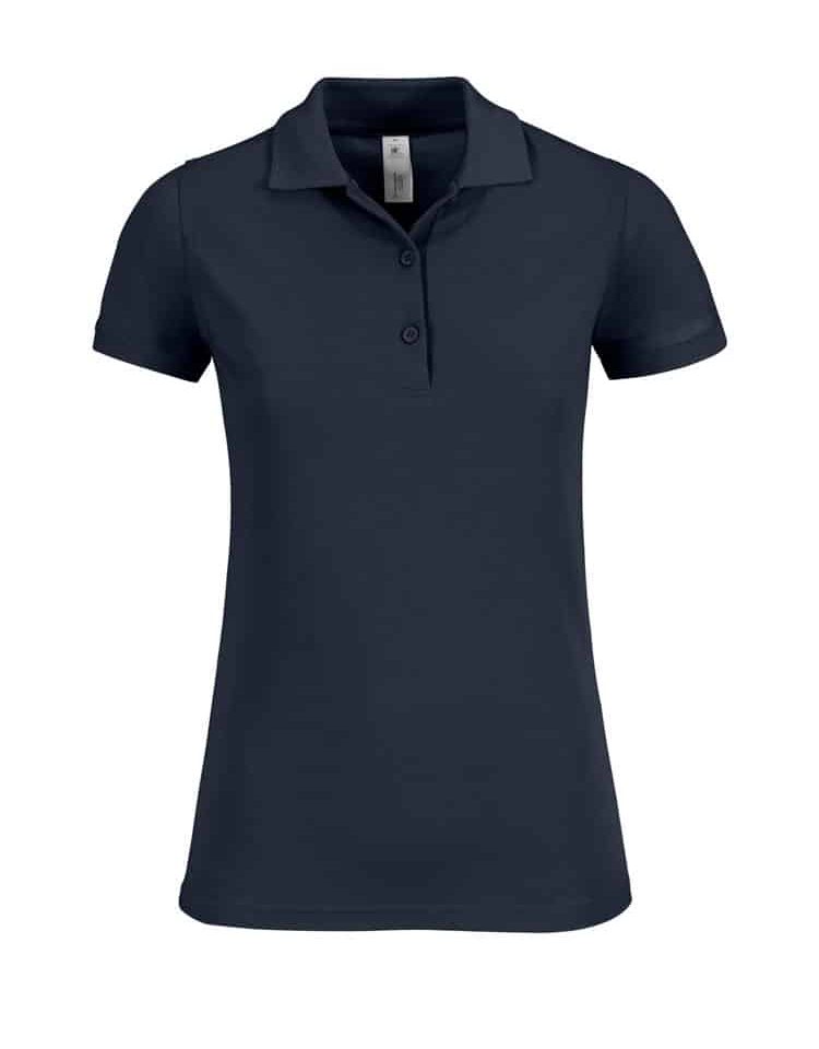 Polo Donna Longer Safran B&C Collection BCPW457 43 Polo Donna Longer Safran B&C Collection BCPW457 blu navy