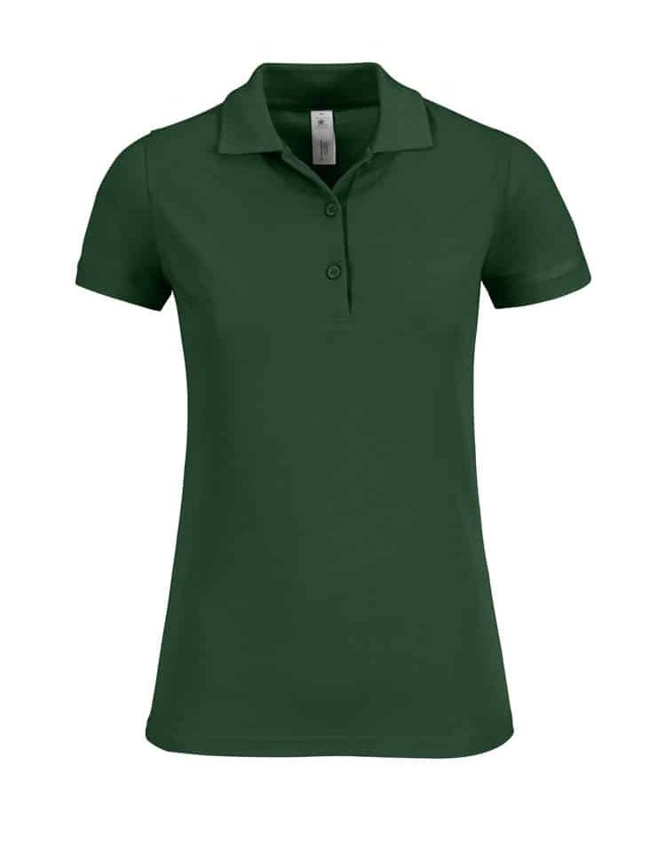 Polo Donna Longer Safran B&C Collection BCPW457 29 Polo Donna Longer Safran B&C Collection BCPW457 Verde Bottiglia