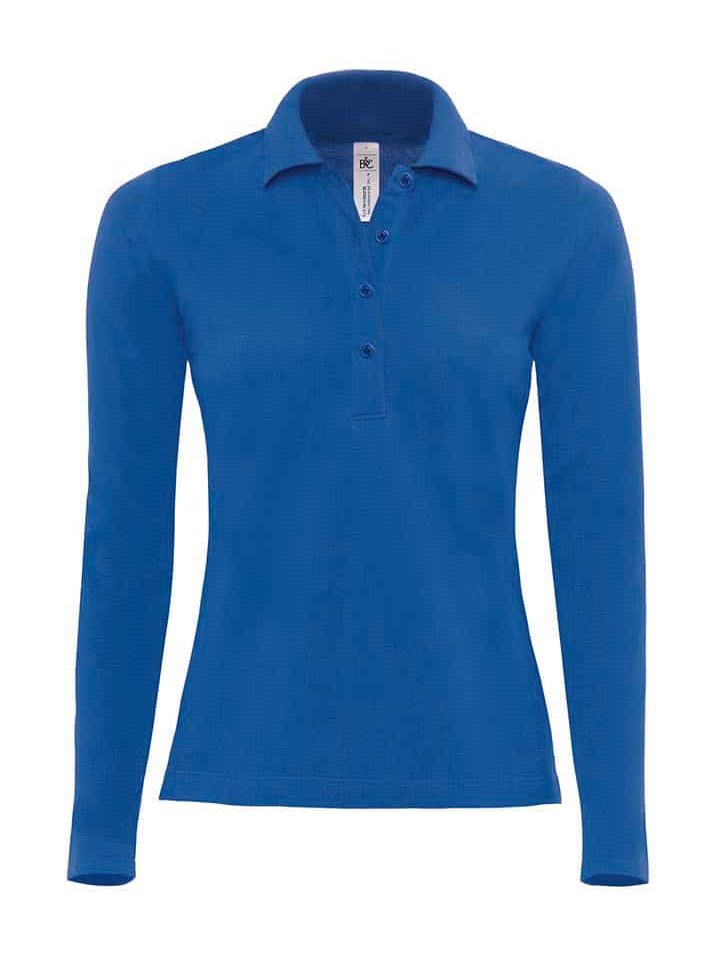 Polo Donna Manica Lunga Safran BC Collection BCPW456 14 Polo Donna Manica Lunga Safran BC Collection BCPW456 Blu Royal