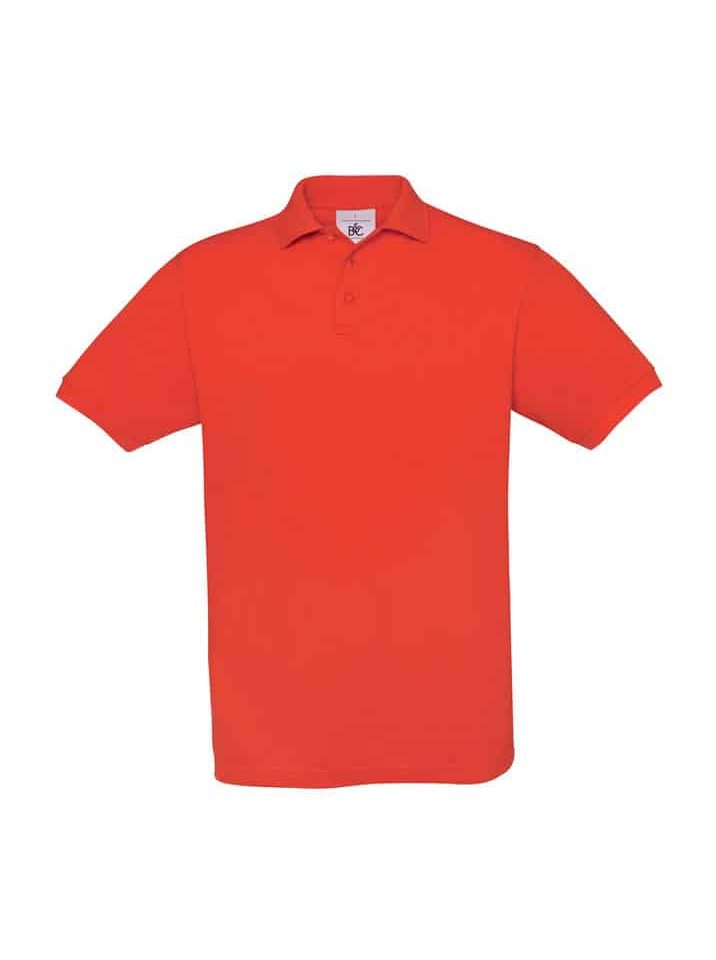 Polo Uomo Manica Corta Safran BC Collection BCPU409 48 Polo Uomo Manica Corta Piquet Safran BCPU409 Arancio Rosso