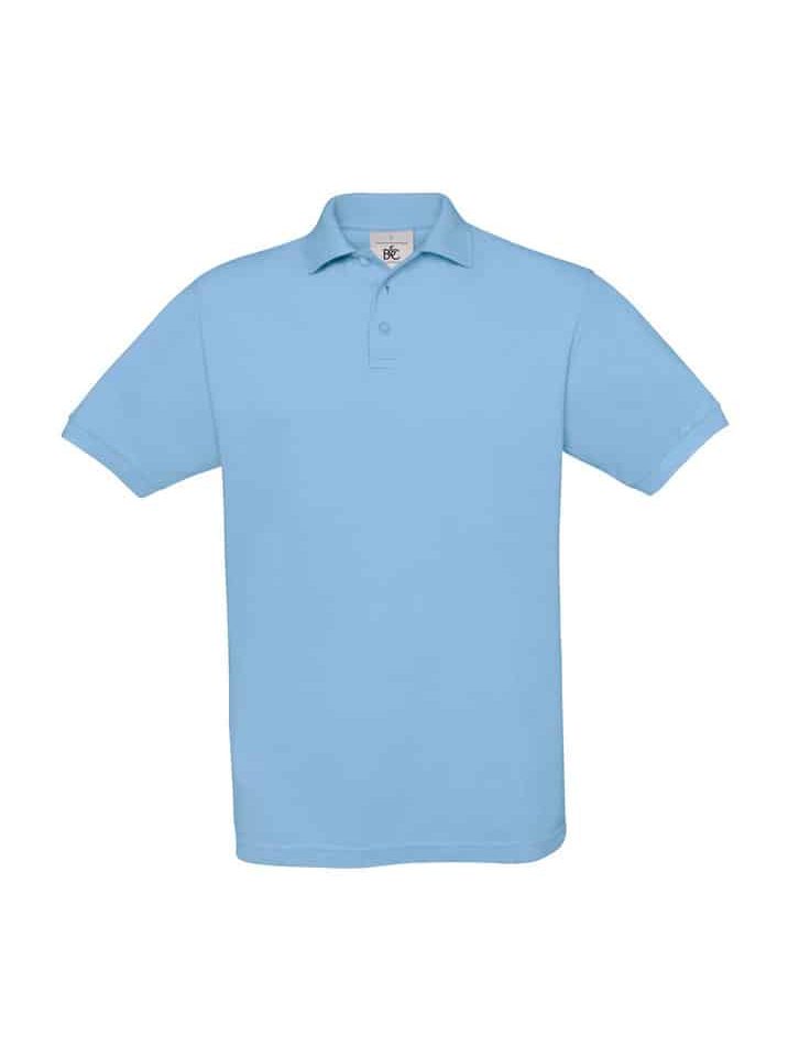Polo Uomo Manica Corta Safran BC Collection BCPU409 45 Polo Uomo Manica Corta Piquet Safran BCPU409 Azzurro Cielo