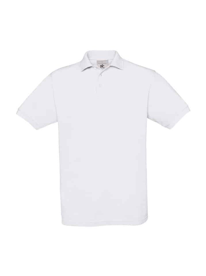 Polo Uomo Manica Corta Safran BC Collection BCPU409 44 Polo Uomo Manica Corta Piquet Safran BCPU409 Bianco