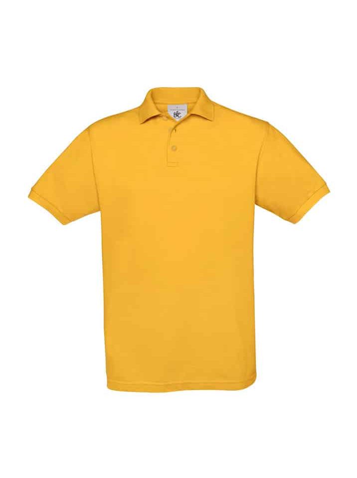 Polo Uomo Manica Corta Safran BC Collection BCPU409 39 Polo Uomo Manica Corta Piquet Safran BCPU409 Giallo Oro