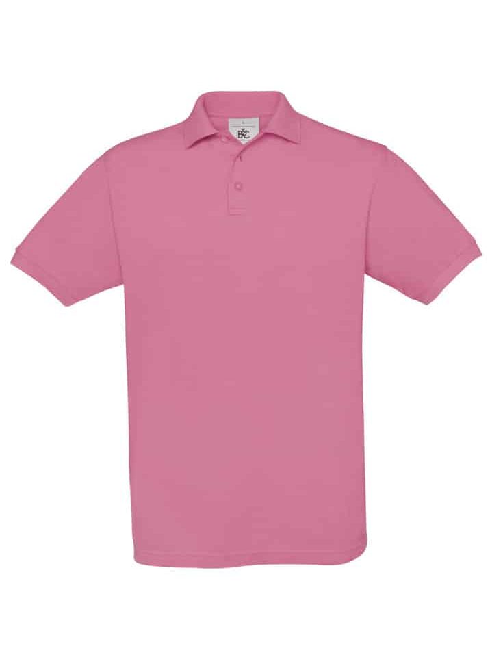 Polo-Uomo-Manica-Corta-Piquet-Safran-BCPU409-Rosa-Intenso