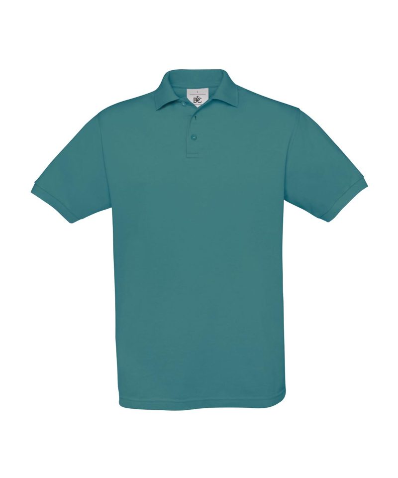 Polo Uomo Manica Corta Safran BC Collection BCPU409 59 Polo Uomo Manica Corta Piquet Safran BCPU409 Verde Azzurro