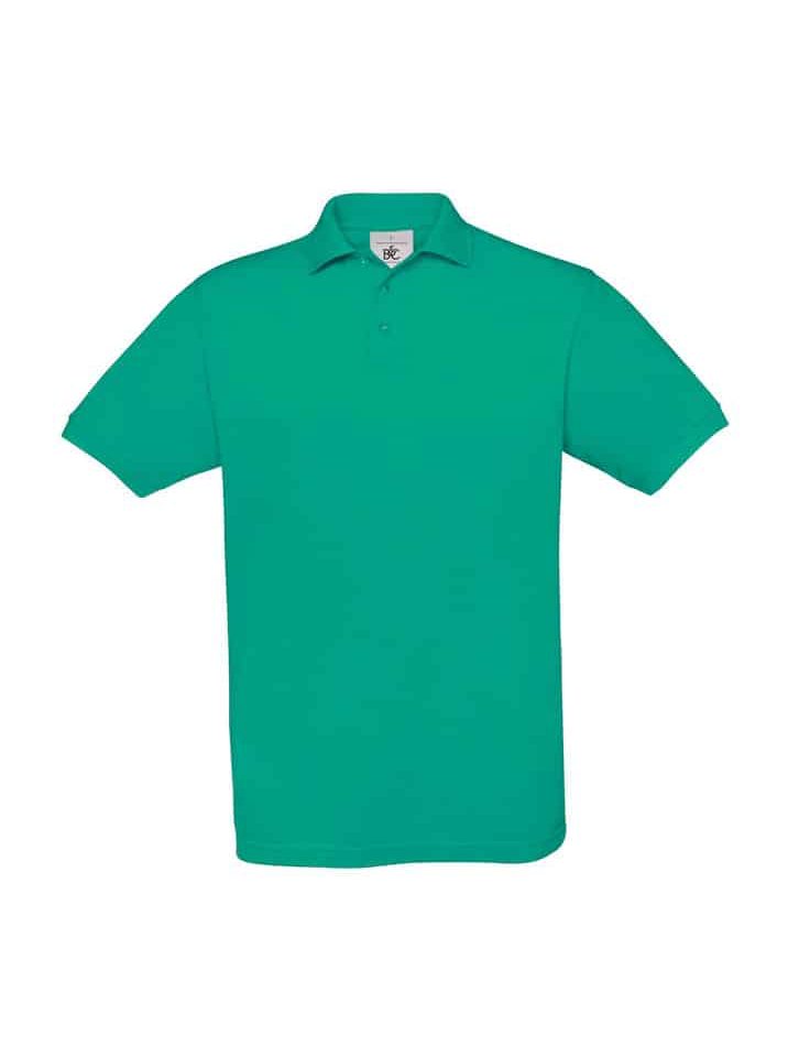Polo Uomo Manica Corta Safran BC Collection BCPU409 56 Polo Uomo Manica Corta Piquet Safran BCPU409 Verde Pacific