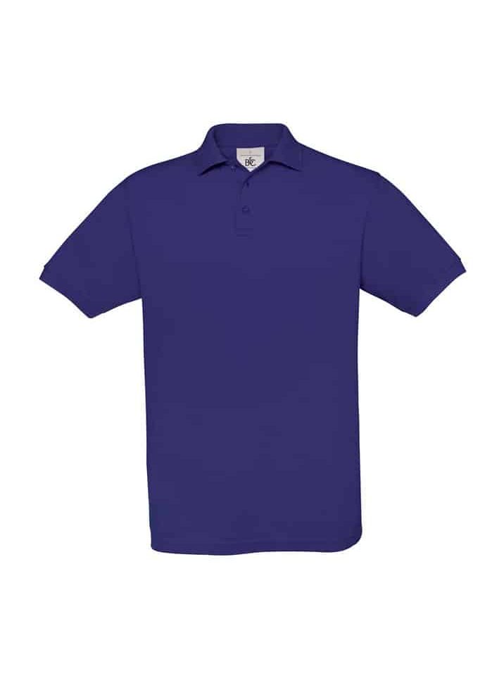 Polo Uomo Manica Corta Safran BC Collection BCPU409 53 Polo Uomo Manica Corta Piquet Safran BCPU409 Viola Indingo