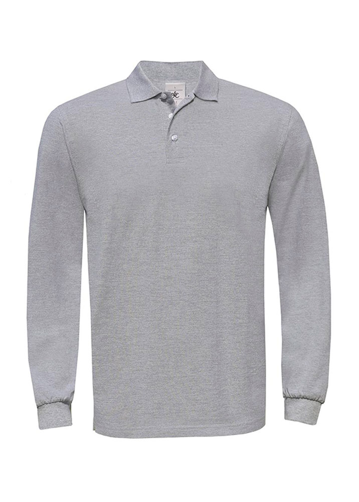 Polo Uomo Manica Lunga Heavymill BC Collection BCPU423 7 Polo-uomo-Manica-Lunga-Heavymill-BCPU423-Grigio-Melange-Medio