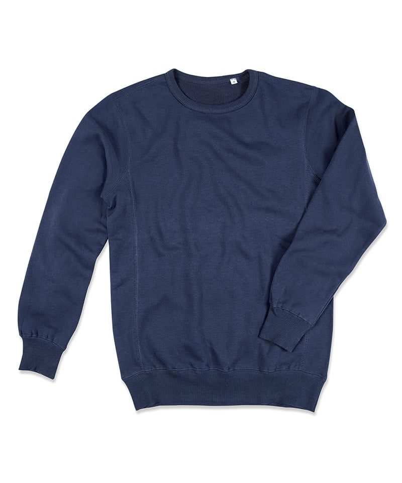 Felpa Uomo Girocollo poliestere/cotone 280g Stedman ST5620 blu navy