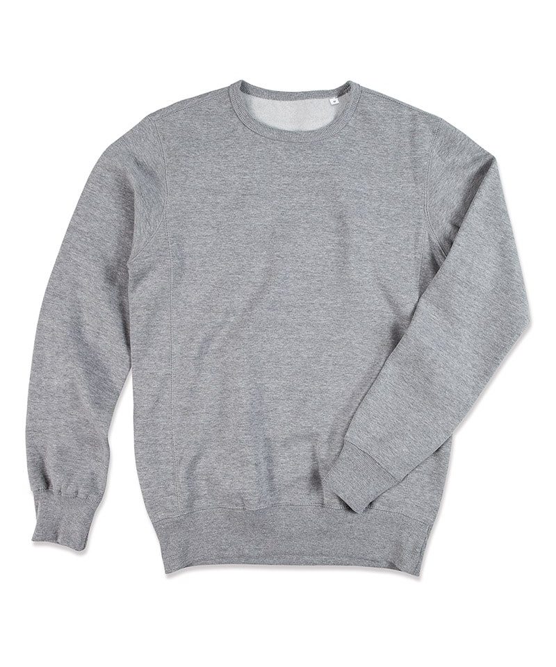 Felpa Uomo Girocollo poliestere/cotone 280g Stedman ST5620 grigio chiaro