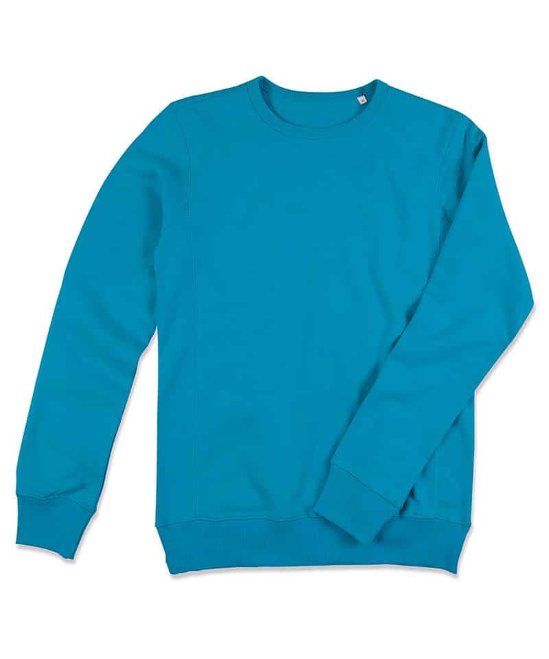 Felpa Uomo Girocollo poliestere/cotone 280g Stedman ST5620 turchese