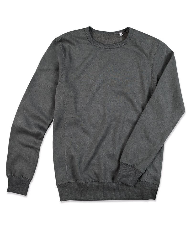 Felpa Uomo Girocollo poliestere/cotone 280g Stedman ST5620 grigio scuro