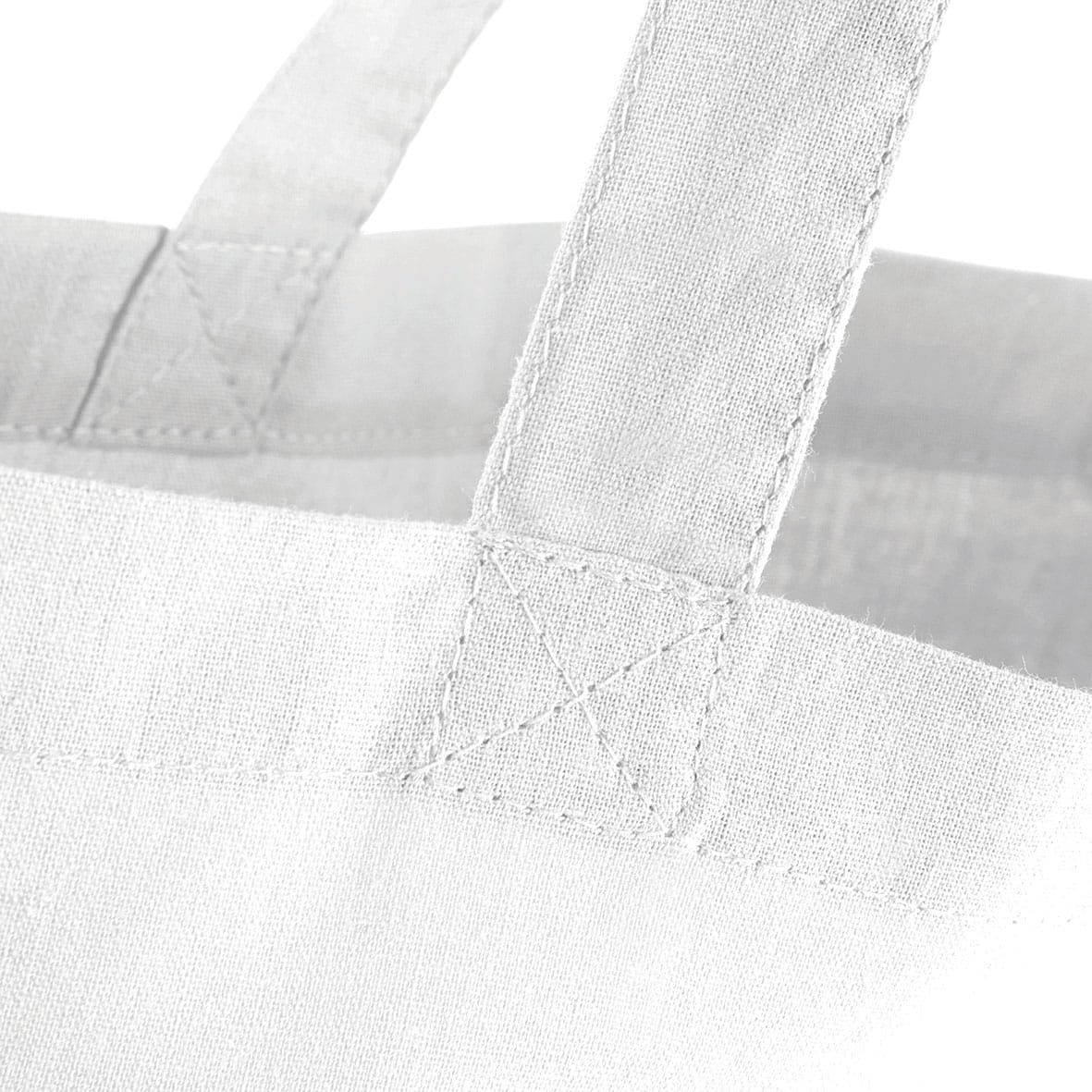 Shopper in Cotone 38x42cm Manici Corti Westford Mill W101S 6 Shopper in Cotone 38x42cm Manici Corti Westford Mill W101S Bianco Cuciture