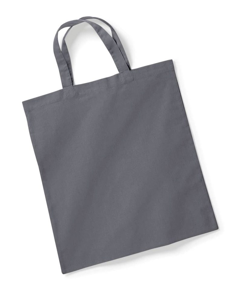 Shopper in Cotone 38x42cm Manici Corti Westford Mill W101S 21 Shopper in Cotone 38x42cm Manici Corti Westford Mill W101S Grigio Medio