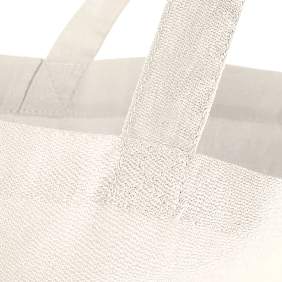 Shopper in Cotone 38x42cm Manici Corti Westford Mill W101S 4 Shopper in Cotone 38x42cm Manici Corti Westford Mill W101S Naturale cuciture