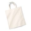 Shopper in Cotone 38x42cm Manici Corti Westford Mill W101S 2 Shopper in Cotone 38x42cm Manici Corti Westford Mill W101S Naturale