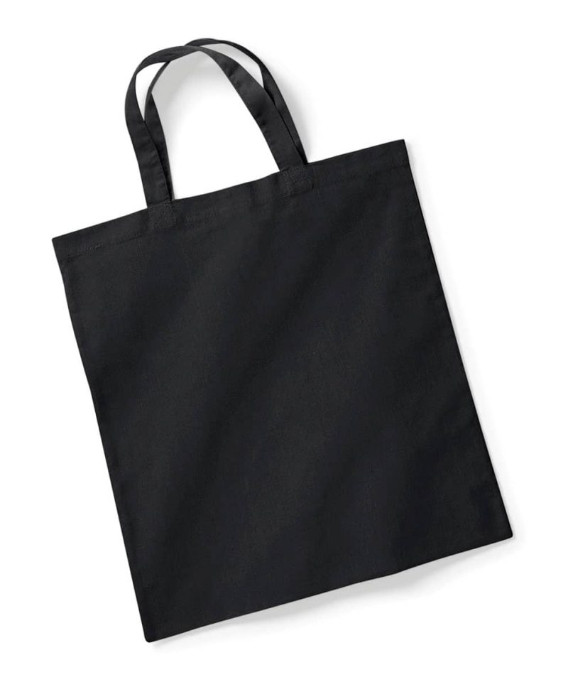 Shopper in Cotone 38x42cm Manici Corti Westford Mill W101S 22 Shopper in Cotone 38x42cm Manici Corti Westford Mill W101S Nero