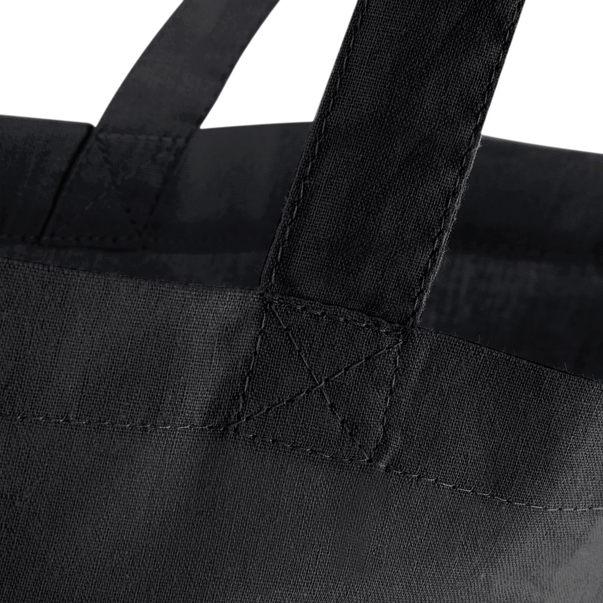 Shopper in Cotone 38x42cm Manici Corti Westford Mill W101S 12 Shopper in Cotone 38x42cm Manici Corti Westford Mill W101S Nero Cuciture