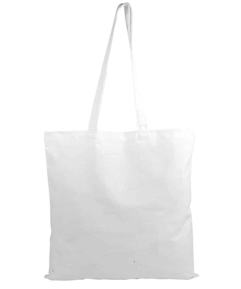 Shopper in Cotone Leggero Doppi Manici Lunghi 09139 21 Shopper in Cotone Leggero Doppi Manici Lunghi 09139 Bianco