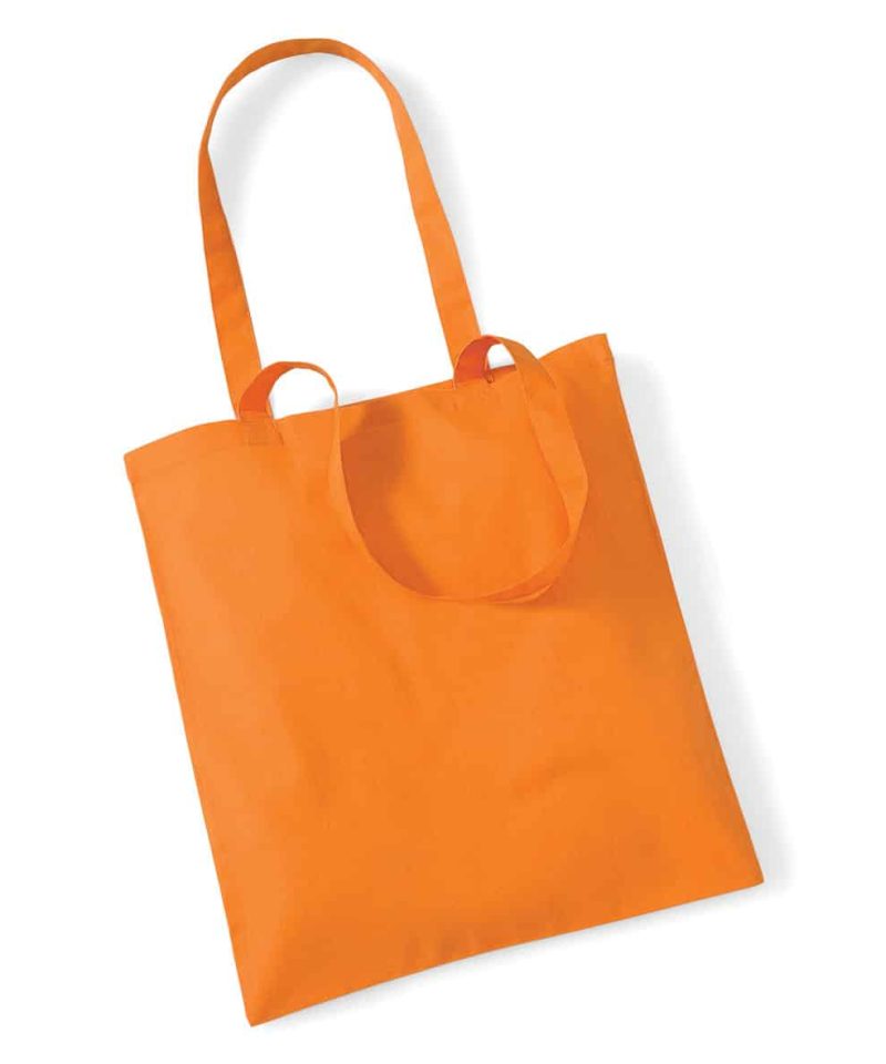 Shopper in cotone Manici Lunghi Westford Mill W101 66 Shopper in cotone Manici Lunghi W101 arancio