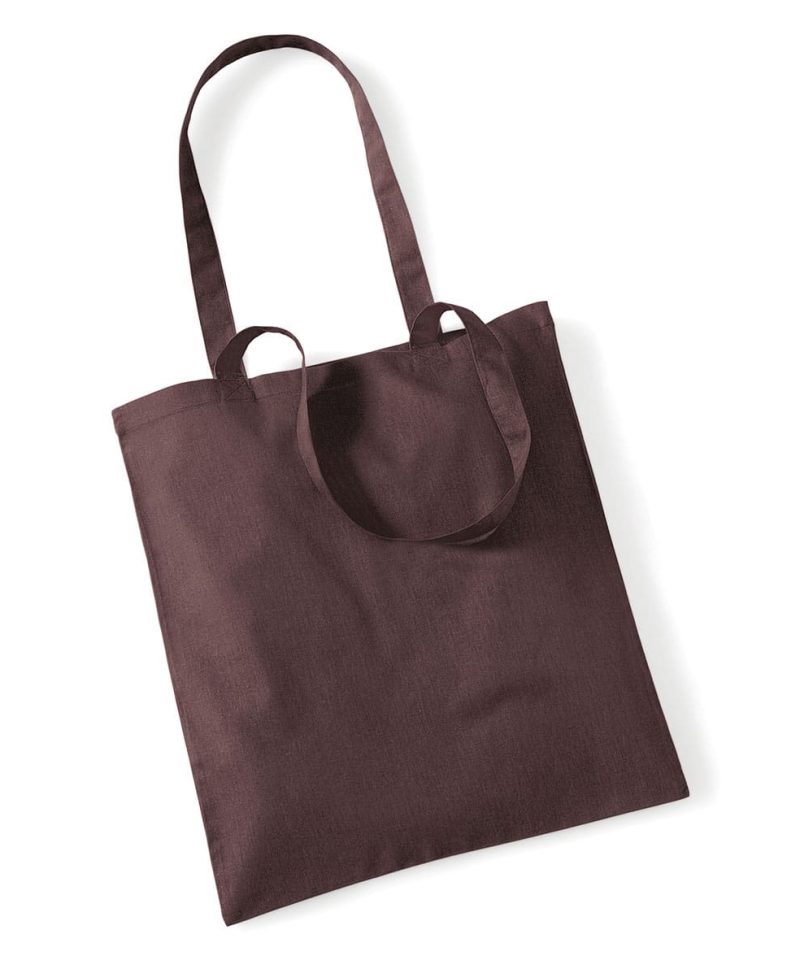 Shopper in cotone Manici Lunghi Westford Mill W101 53 Shopper in cotone Manici Lunghi W101 cioccolata