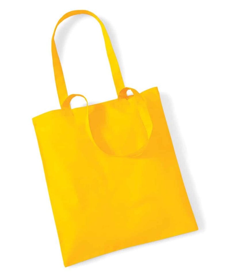 Shopper in cotone Manici Lunghi Westford Mill W101 72 Shopper in cotone Manici Lunghi W101 giallo girasole