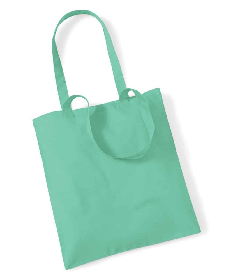 Shopper in cotone Manici Lunghi Westford Mill W101 63 Shopper in cotone Manici Lunghi W101 menta